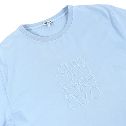 Loewe Cotton Logo Anag Lambskin Letter Embroidery Crew Neck Short Sleeve — view 3