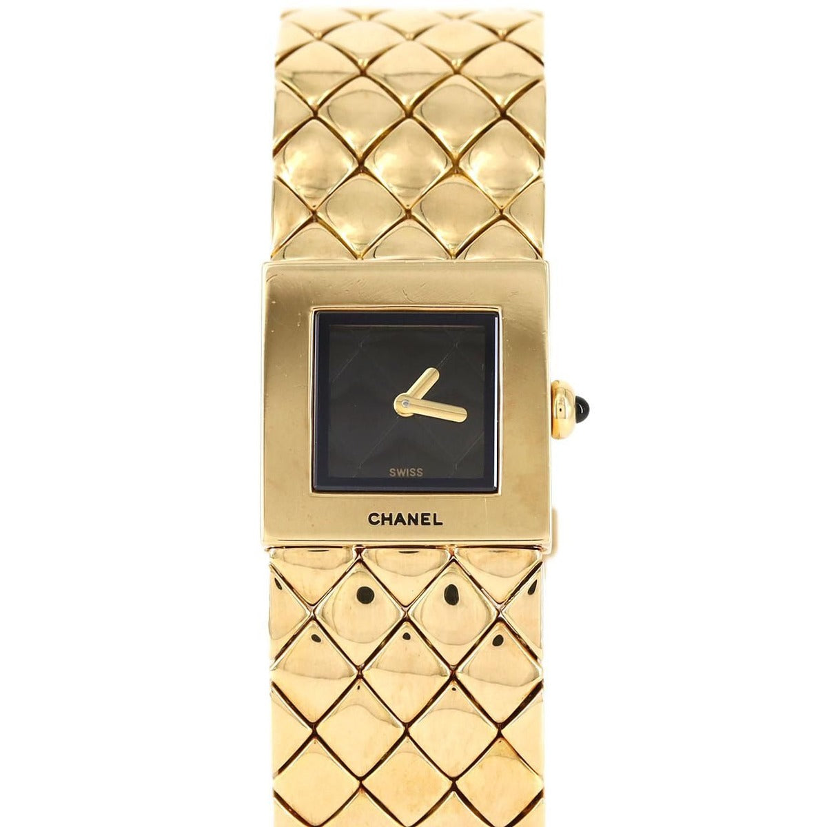 Chanel Quilted YG Quartz Bracelet