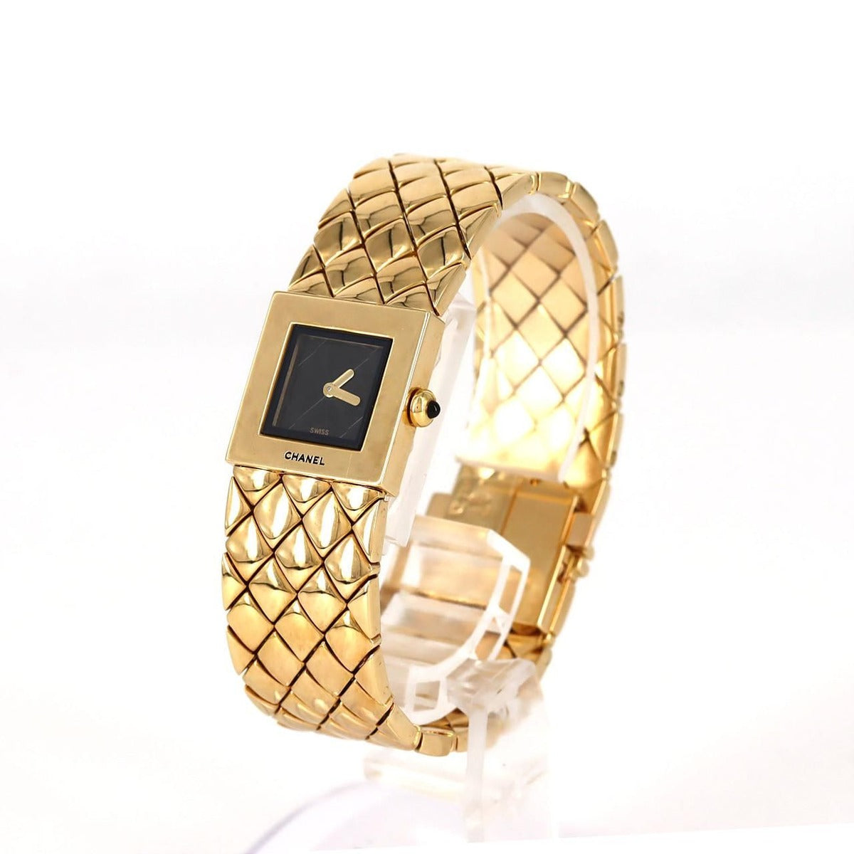 Chanel Quilted YG Quartz Bracelet — view 2
