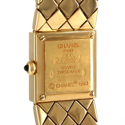 Chanel Quilted YG Quartz Bracelet — view 5