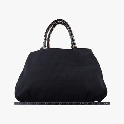 Fendi Mia Black PVC Coated Canvas 8br616 2415-8br616-dmp-109