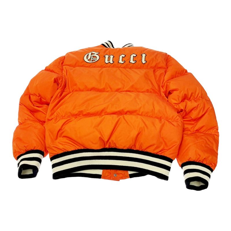 Gucci × New York Yankees Down Jacket Orange 368180