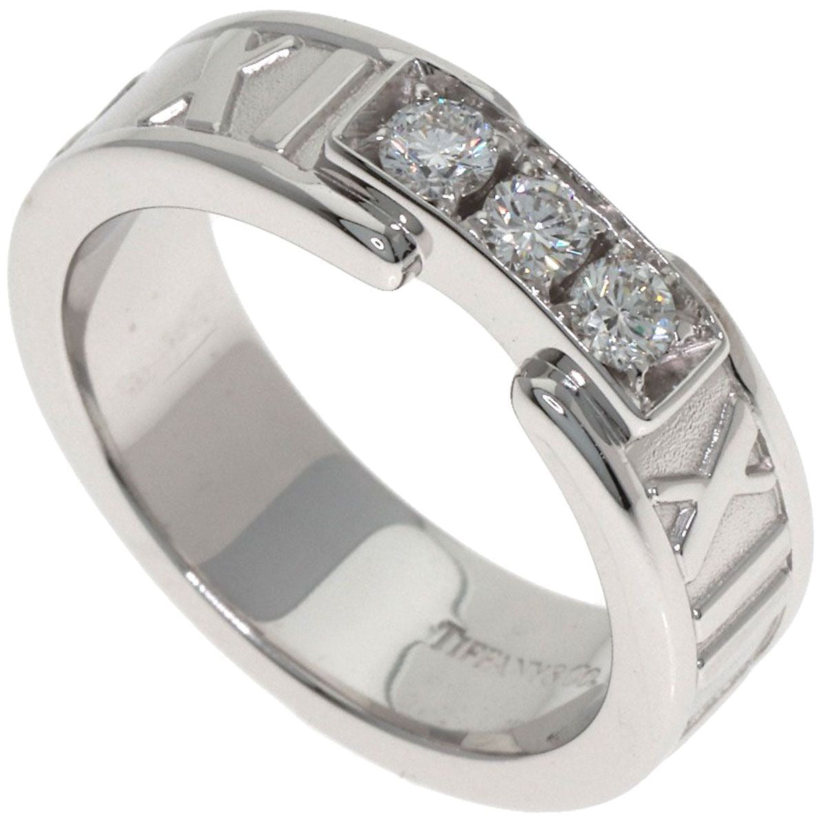Tiffany & Co Atlas Diamond Ring 18k White Gold