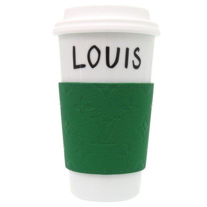 Louis Vuitton Cup Tumbler Monogram Gi0909 Canvas Porcelain White