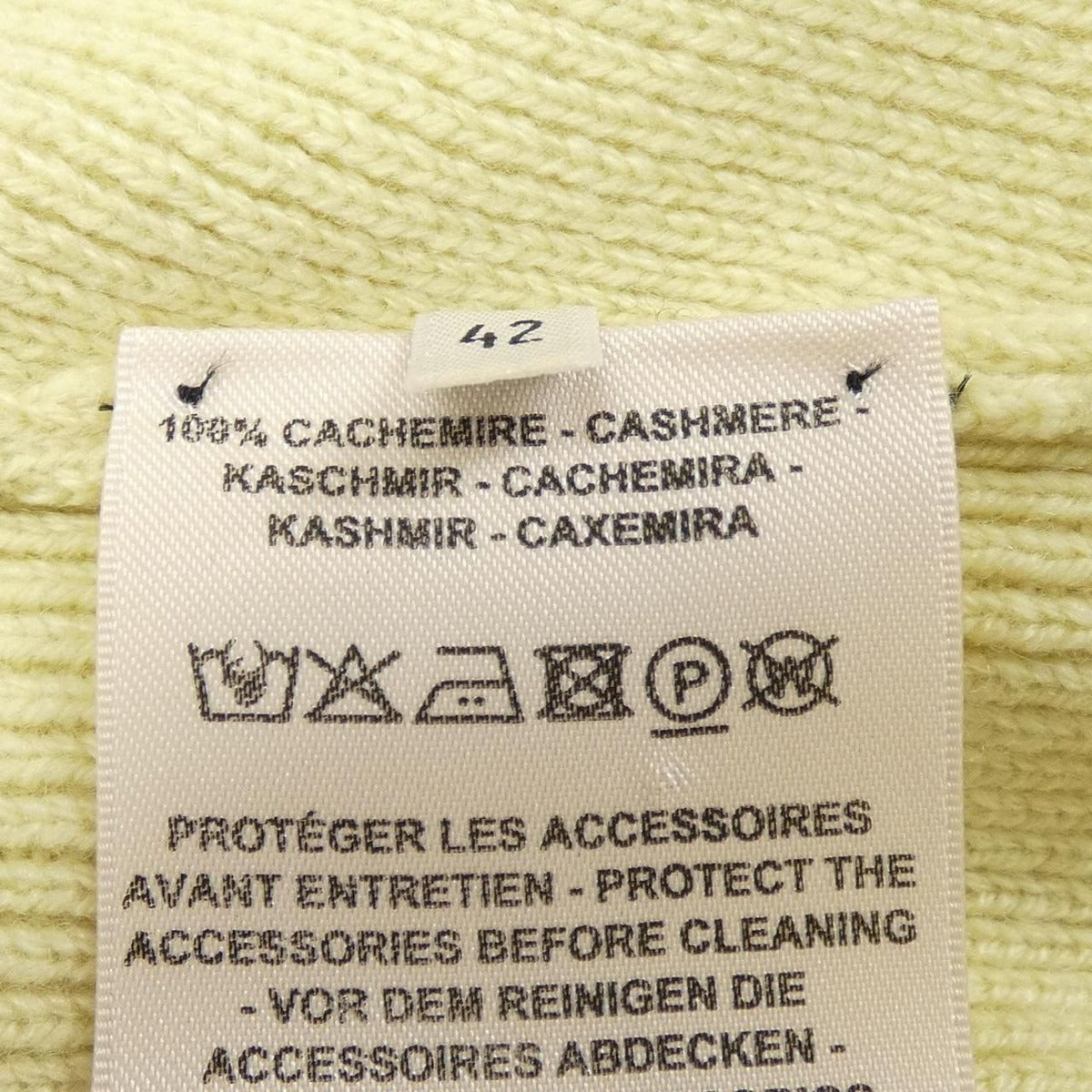 Hermes Knit Cashmere Yellow — view 3