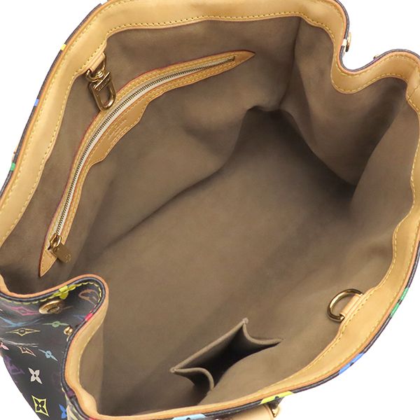 Louis Vuitton Shoulder Bag Aurelia MM Monogram Multicolor Canvas Noir Black