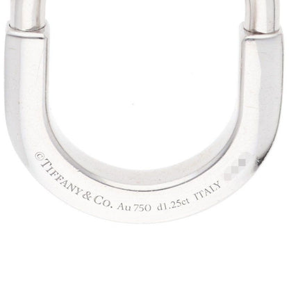 Tiffany & Co Lock 18K White Gold Diamond Necklace Men's