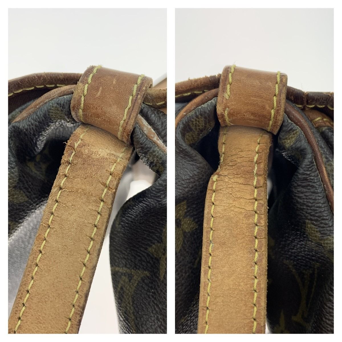 Louis Vuitton Monogram Saumur Shoulder Bag M42256 Brown