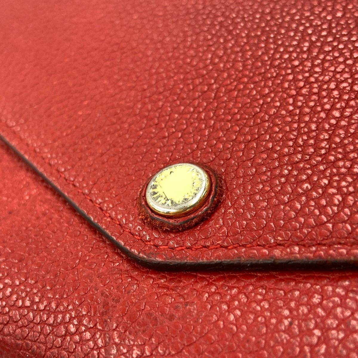 Louis Vuitton Monogram Empreinte Portefeuille Sarah Bifold Wallet M61181 Red