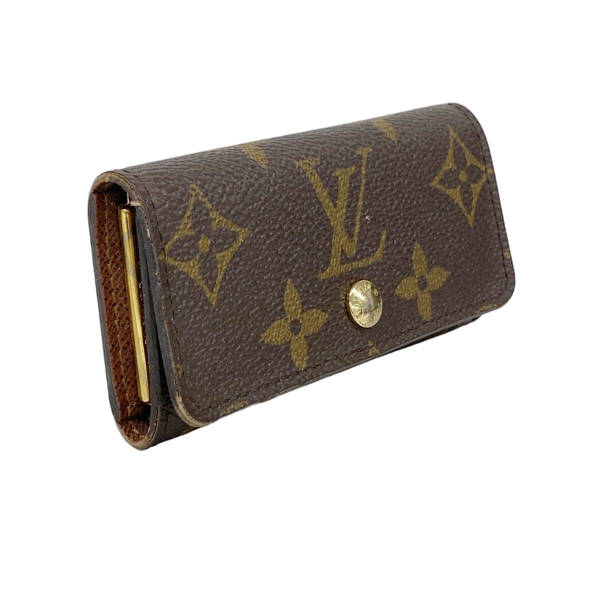 Louis Vuitton Key Case Monogram Multicles 4 Brown Key Holder — view 2