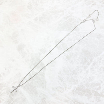 Bvlgari Serpenti Cross Diamond White Gold Necklace — view 3