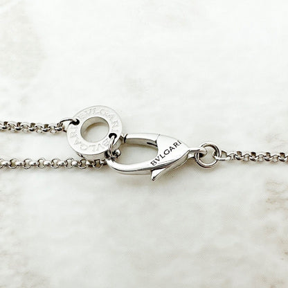 Bvlgari Serpenti Cross Diamond White Gold Necklace — view 4