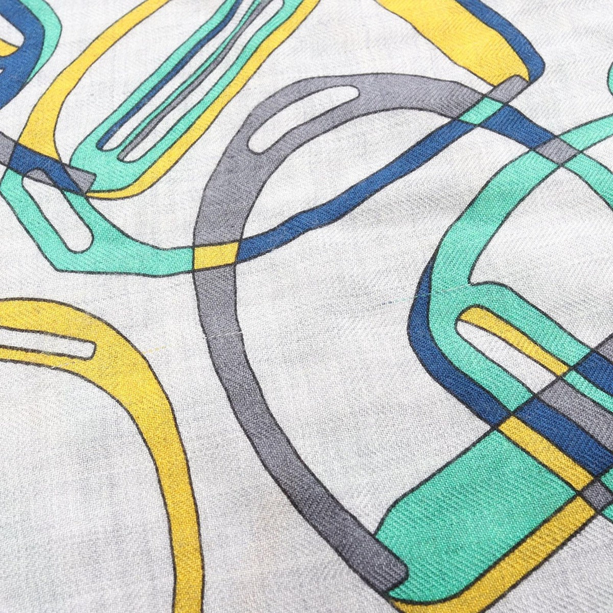 Hermes Scarf Losange GM Quincaillerie Equestre Silk Shawl — view 4