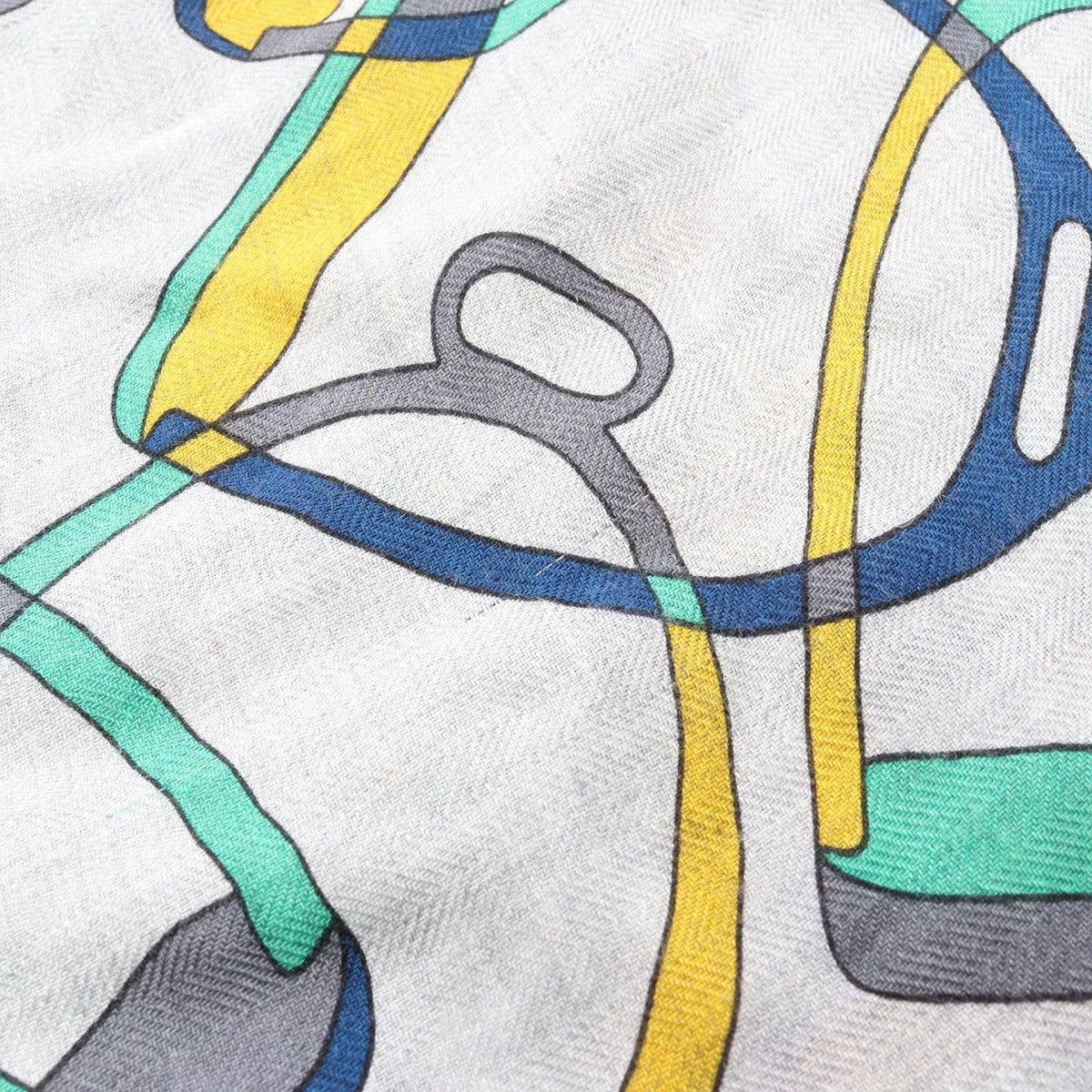 Hermes Scarf Losange GM Quincaillerie Equestre Silk Shawl — view 5