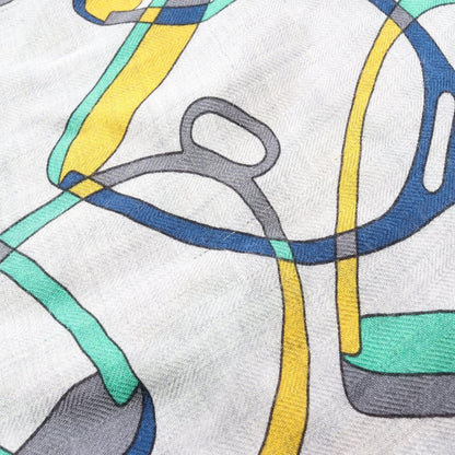 Hermes Scarf Losange GM Quincaillerie Equestre Silk Shawl — view 5