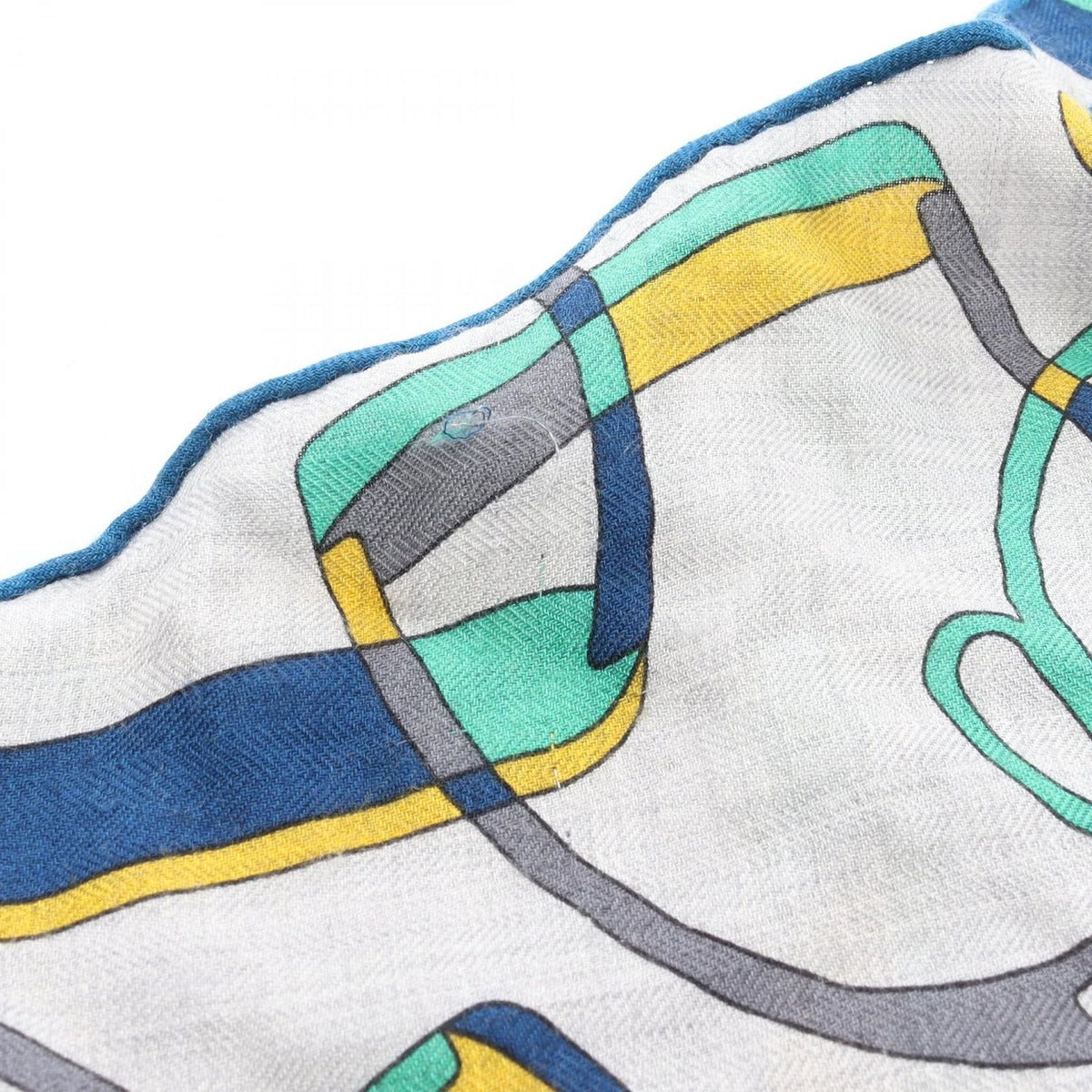 Hermes Scarf Losange GM Quincaillerie Equestre Silk Shawl — view 6