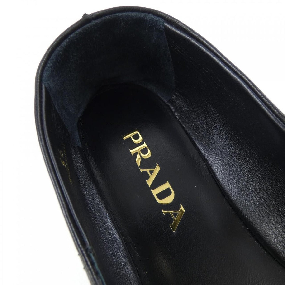 Prada Triangle Logo Flat Shoes — view 6