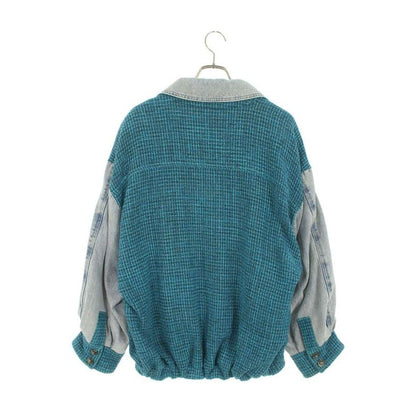 Chanel Tweed Denim Switched Blouson Jacket 40 — view 2