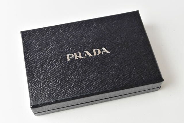 Prada Key Ring Key Holder Bag Charm Prada Logo 2pp154 070 F0002 NERO Black