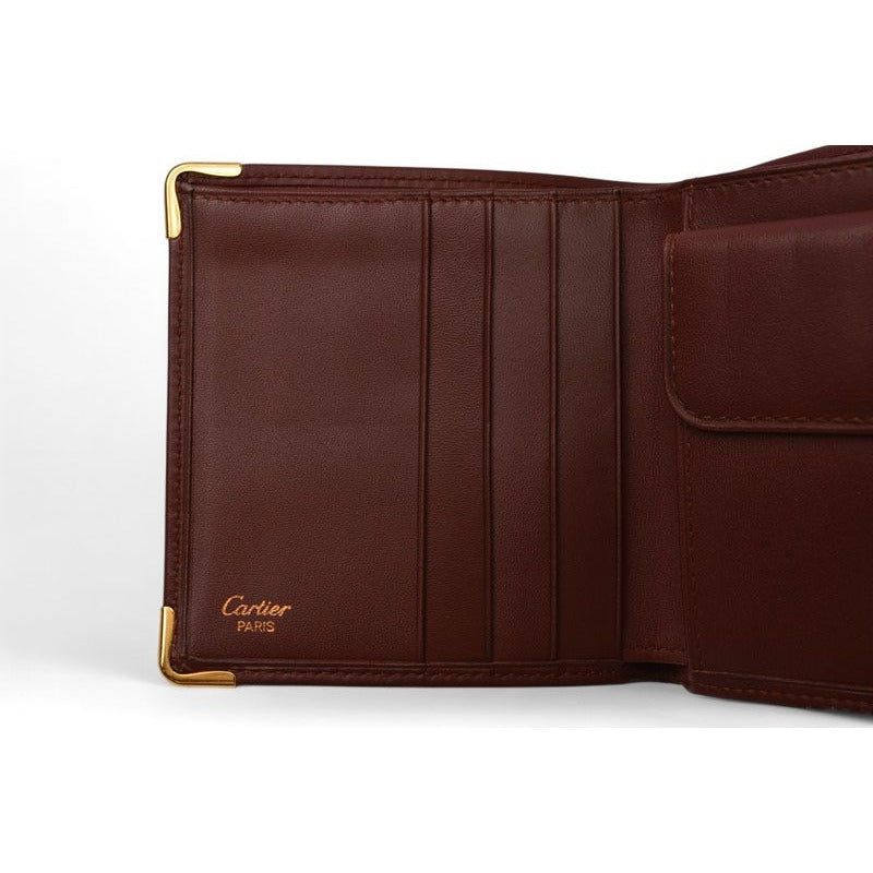 Cartier Fold Wallet Vintage Must de Cartier Bordeaux — view 10