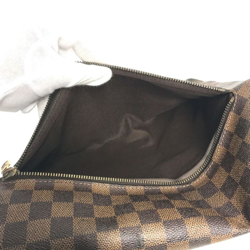 Louis Vuitton Shoulder Bag Brooklyn MM N51211 Damier Canvas Ebène Brown