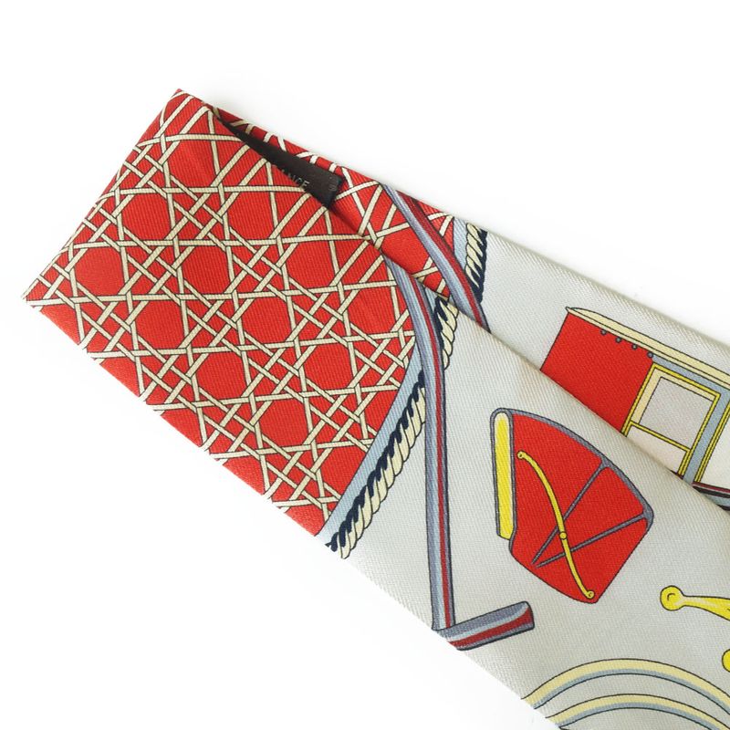 Hermes Twili - Folding Covered Carriage 100% Silk Multicolor - Yellow -