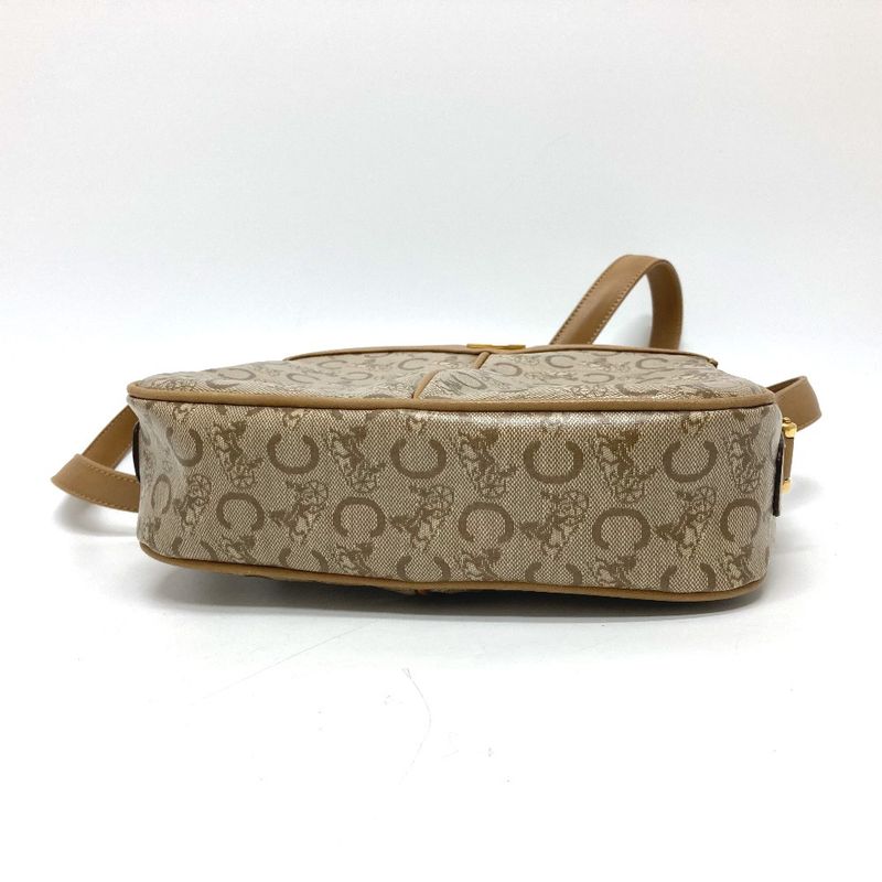 Celine Shoulder Bag C Macadam Pvc/leather Beige