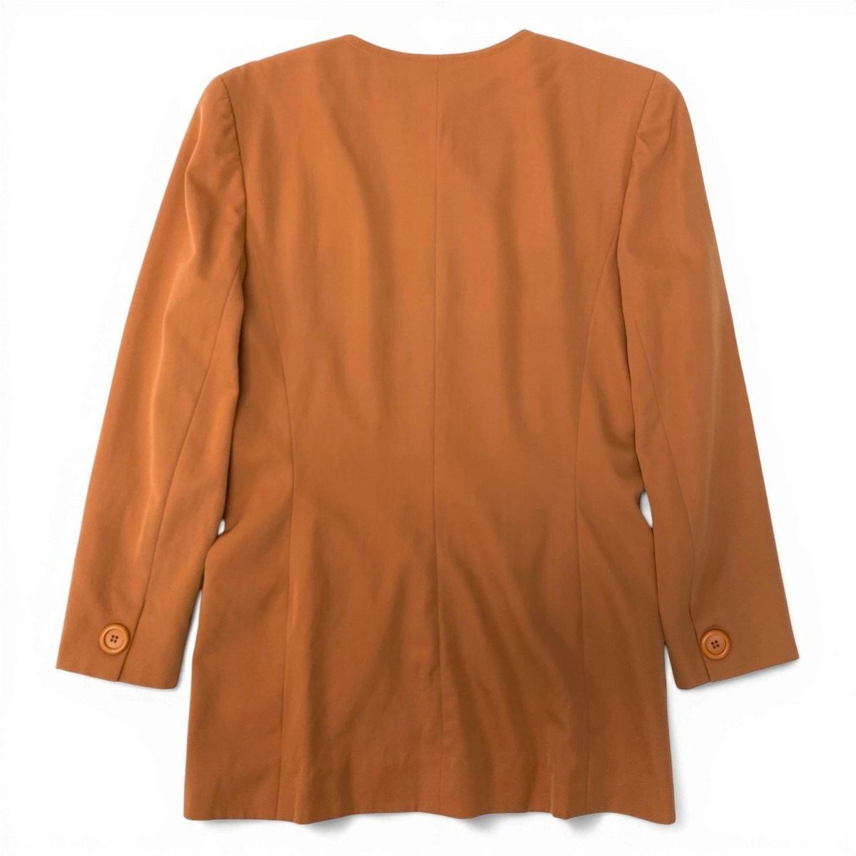 Dior Collarless Jacket Wool 7 Sizes Orange — view 3