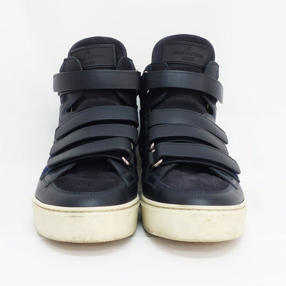 Louis Vuitton High Cut Sneakers - Suede Navy - Notation Size 6.5