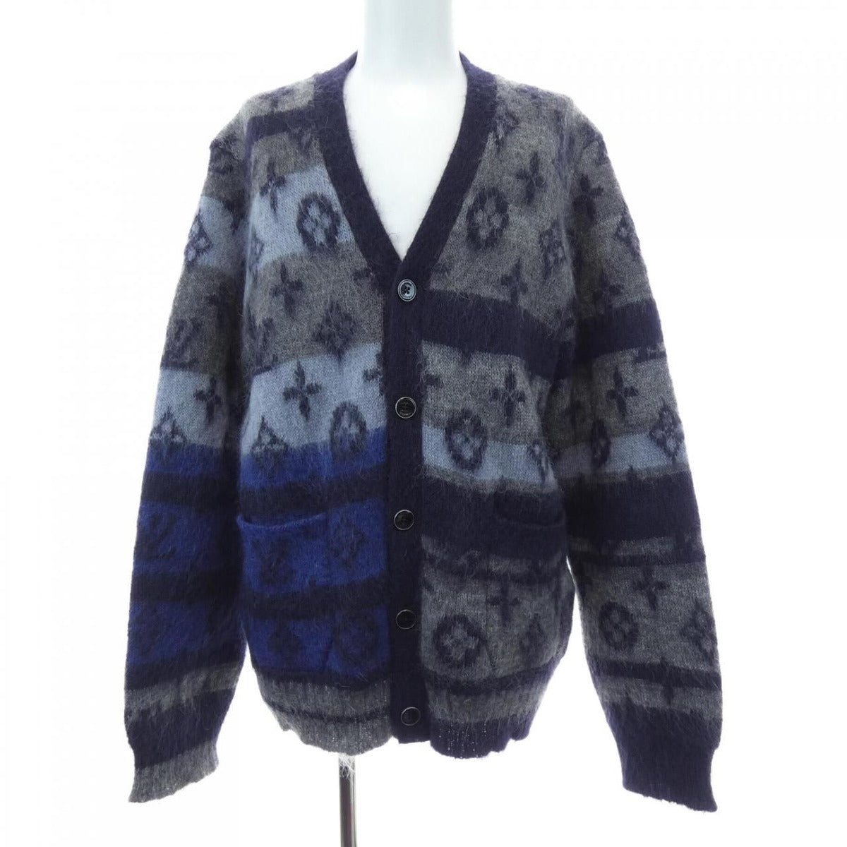 Louis Vuitton Cardigan Navy Gray