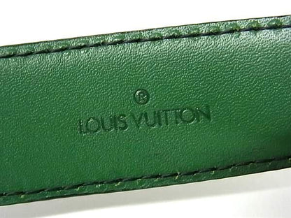 Louis Vuitton Epi Santure Classic Gold Hardware Belt Men's Green Fs0481