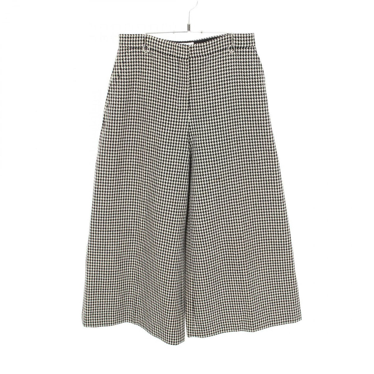Dior Pants Houndstooth Wool Black. Ivory