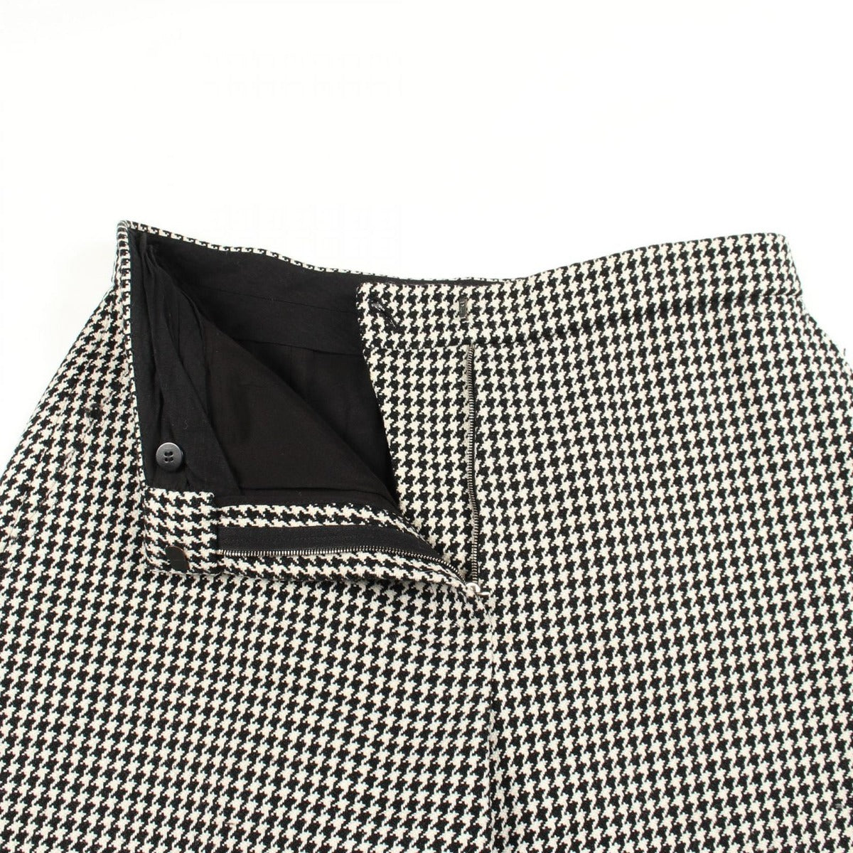 Dior Pants Houndstooth Wool Black. Ivory — view 6