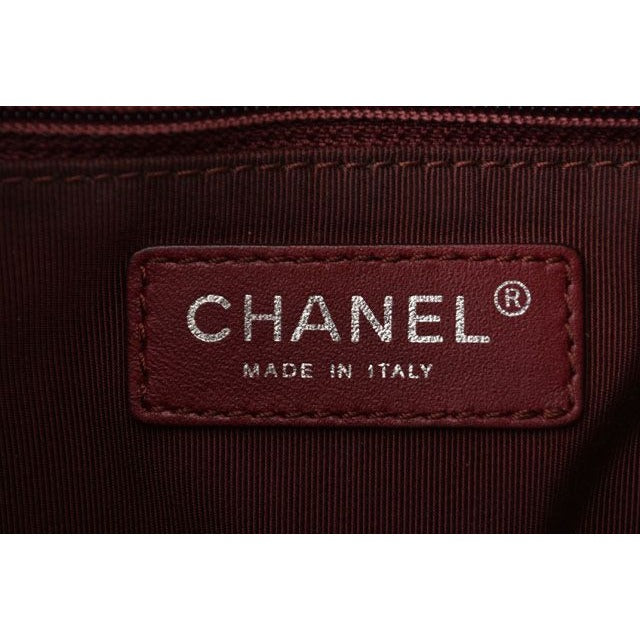 Chanel Chain Shoulder Bag Saddle Lambskin Quilted Bordeaux — view 10
