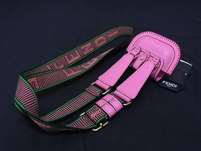 Fendi Mamma Bucket Pico Leather Airpods Case Airpods Case Earphone Case Pink