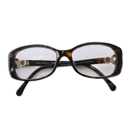 Chanel CC Logo Sunglasses Tortoiseshell Pattern Brown Eyewear