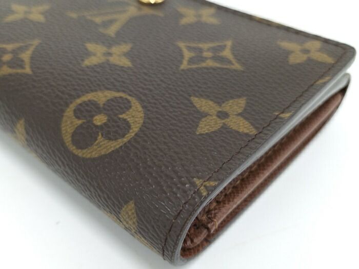 Louis Vuitton Portmonnais Bietresole Fold Wallet Monogram Brown M61730