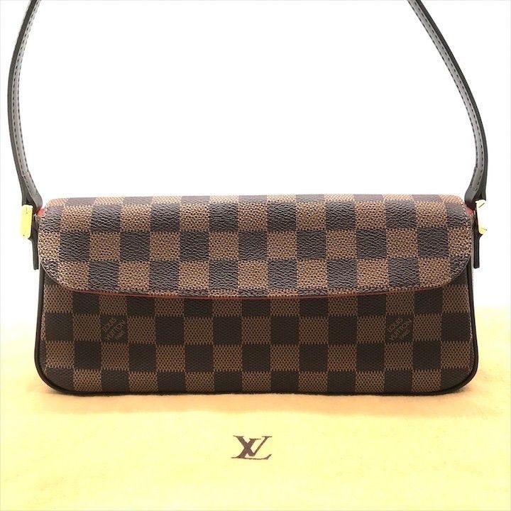 Louis Vuitton Damier Recreator Hand Shoulder Bag Brown