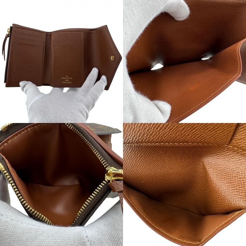 Louis Vuitton M62472 Monogram Portefeuille Victorine Trifold Wallet Brand Coin