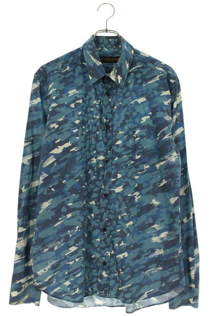 Louis Vuitton 16SS Rm161 AX3 H9s56w Camouflage Long Sleeve Shirt Men's L