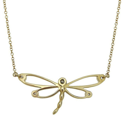 Tiffany & Co Dragonfly Diamond Necklace 18K Yellow Gold 750 Yellow Gold Diamond