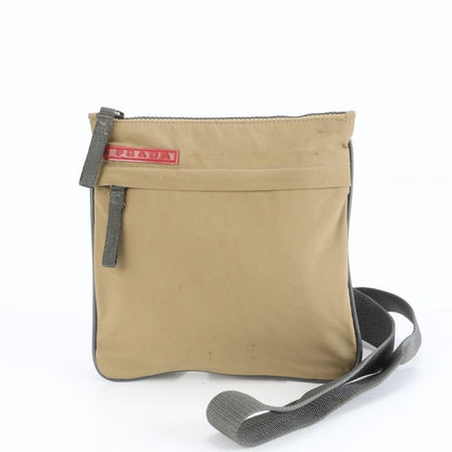 Prada Sport Shoulder Bag Crossbody Messenger 4va032 Beige Business Commuter