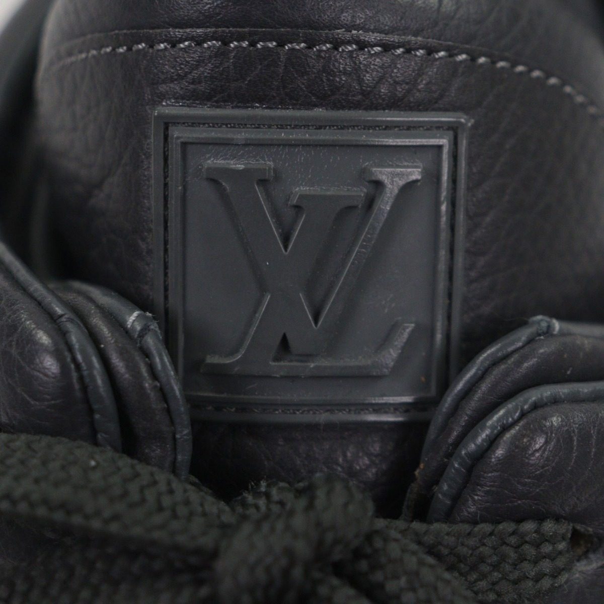 Louis Vuitton Kanye West Dons Leather Lvlogo Sneakers Gray 7 — view 7