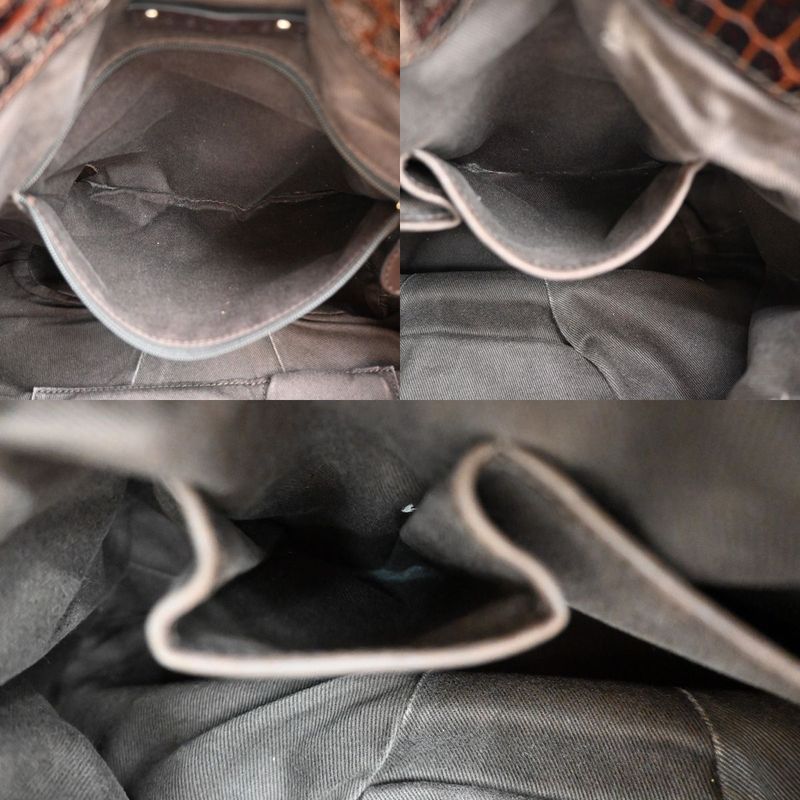 Celine Hand Shoulder Bag 2way Macadam Brown 62ka955