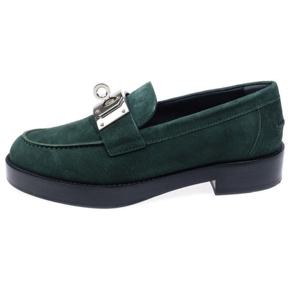 Hermes Hot Kelly Buckle Loafers Suede Shoes