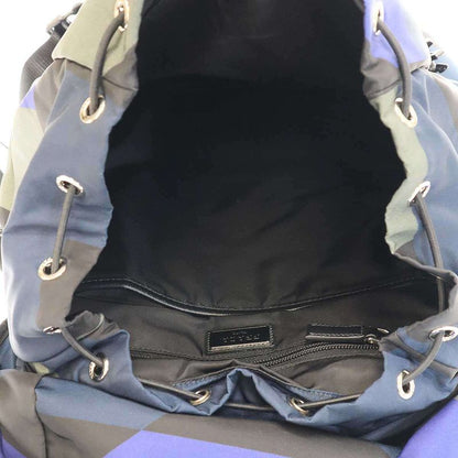 Prada 2vz135 Geometric Nylon Backpack Navy