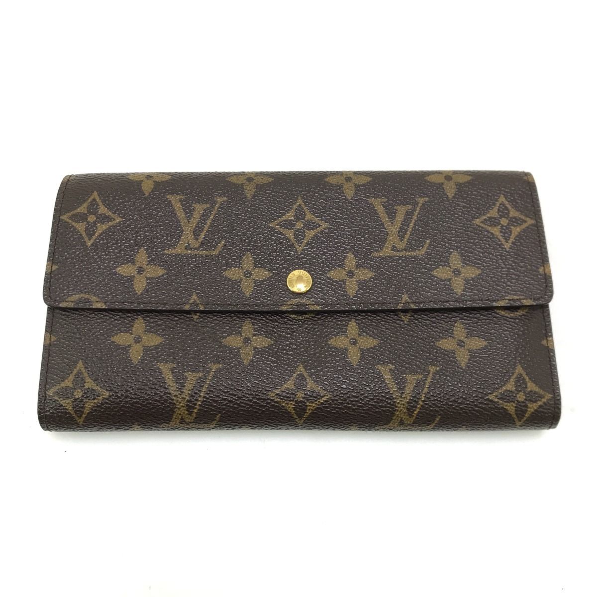 Louis Vuitton Bi-Fold Long Wallet Monogram Portefeuille Sara