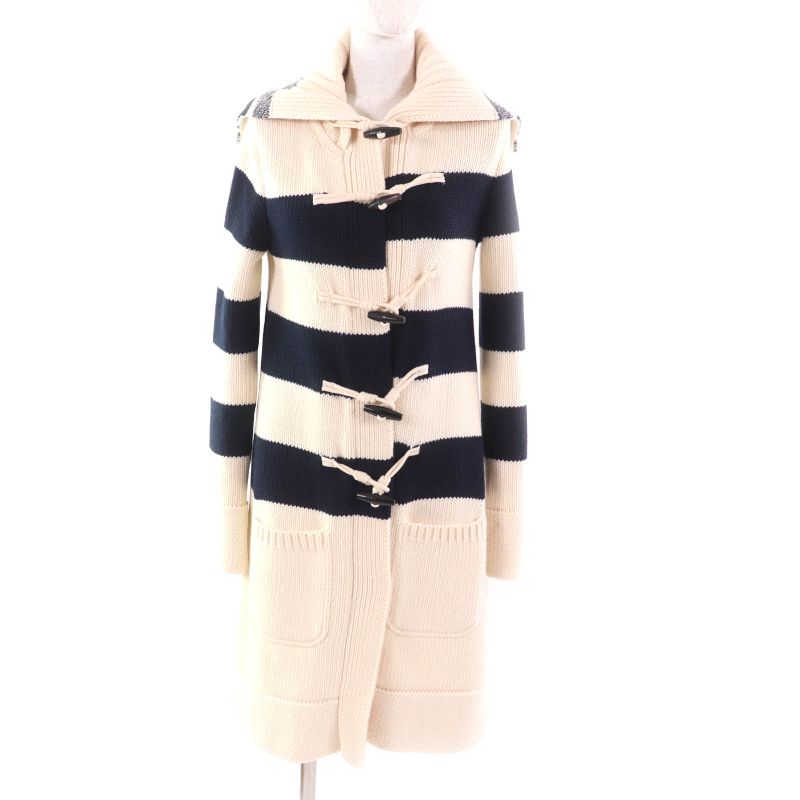 Christian DIOR 21AW 144m01am318 Cashmere Blend Striped Sailor Collar Knit