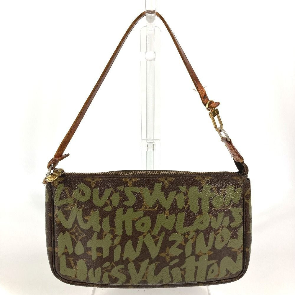 Louis Vuitton Shoulder Bag Monogram Graffiti Canvas Khaki Brown