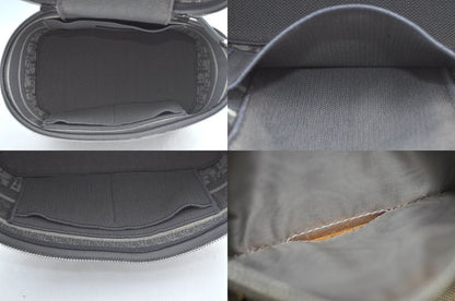 Christian DIOR Trotter Cosmetic Bag Pouch Canvas Gray 2183n